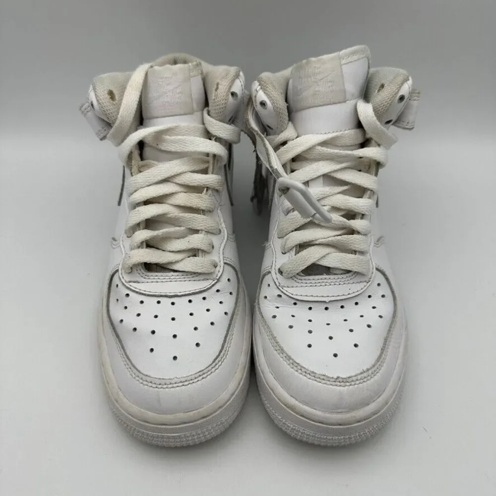 Nike Air Force 1 High Size 4Y White Youth Shoes‎ Sneakers